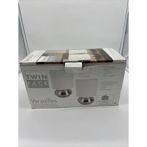 Versailles Touch Control Lamp Set‎ of 2 Brushed Steel 4 Settings Bedroom Dorm